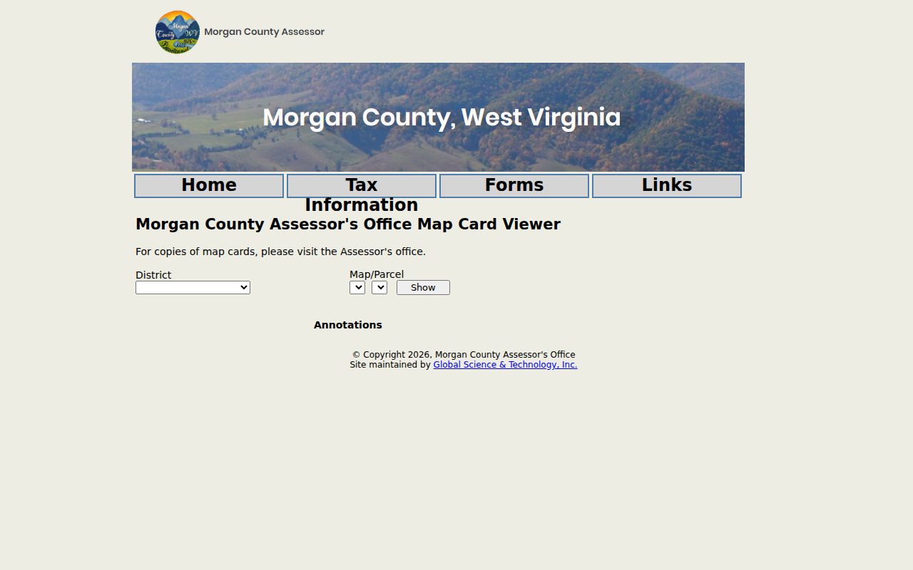 Morgan County current owner map card search by district and parcel